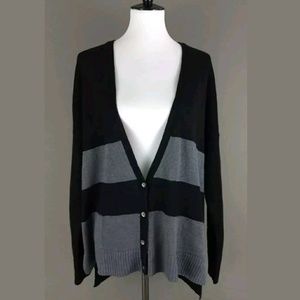 NWT Eileen Fisher striped linen cardigan sweater